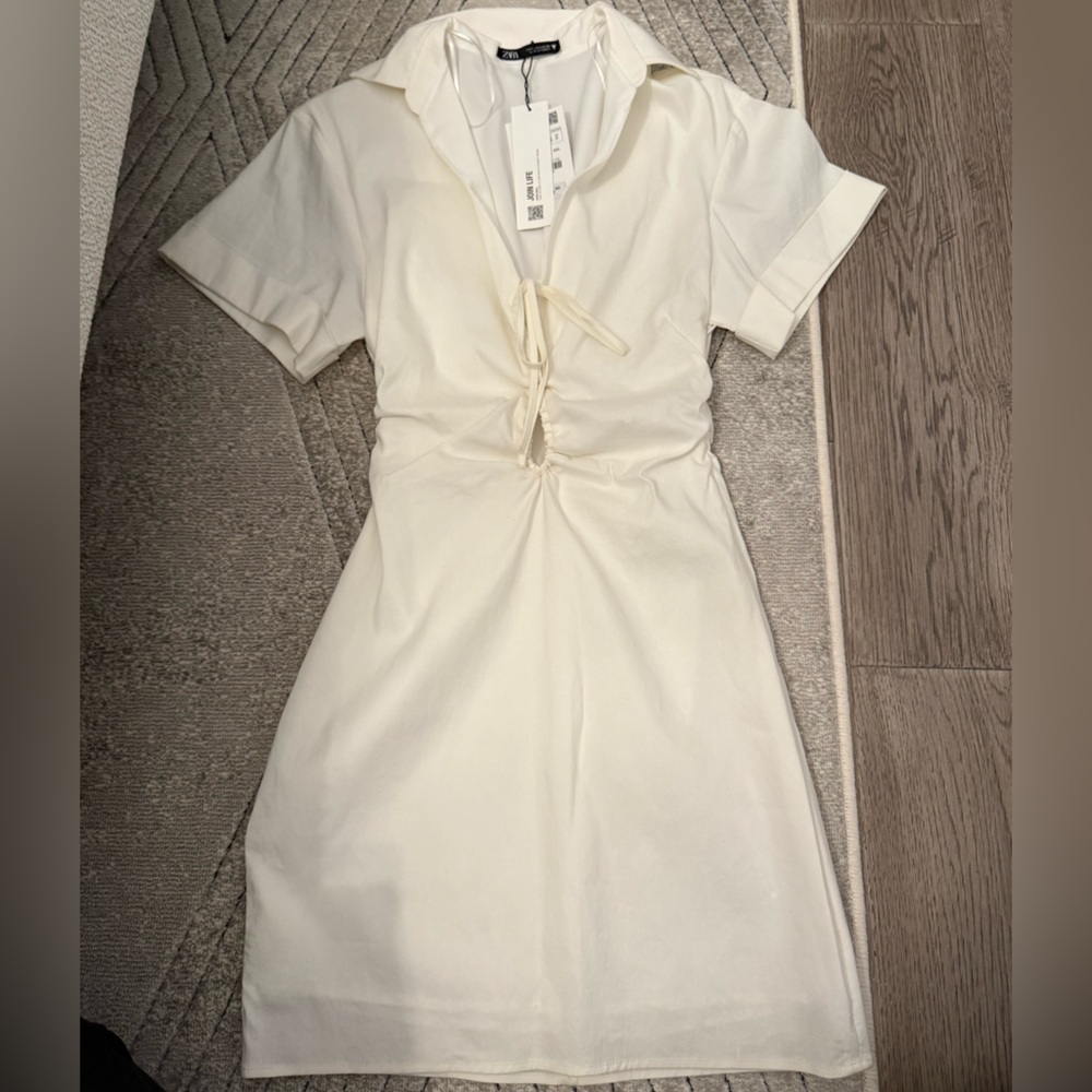 Zara Cream Mini Dress